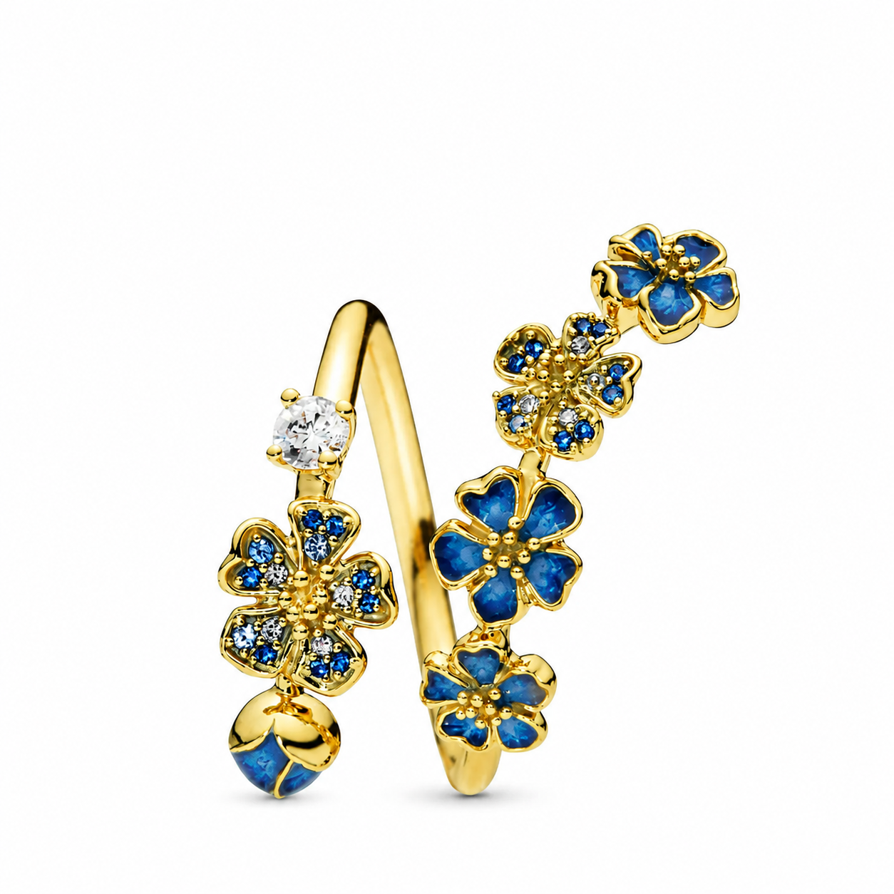 Blue Gold Peach Blossom Ring (LIMITED EDITION)