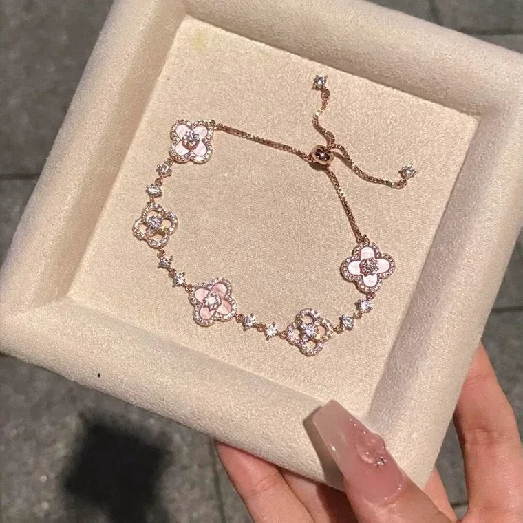 Sakura Clover Bracelet
