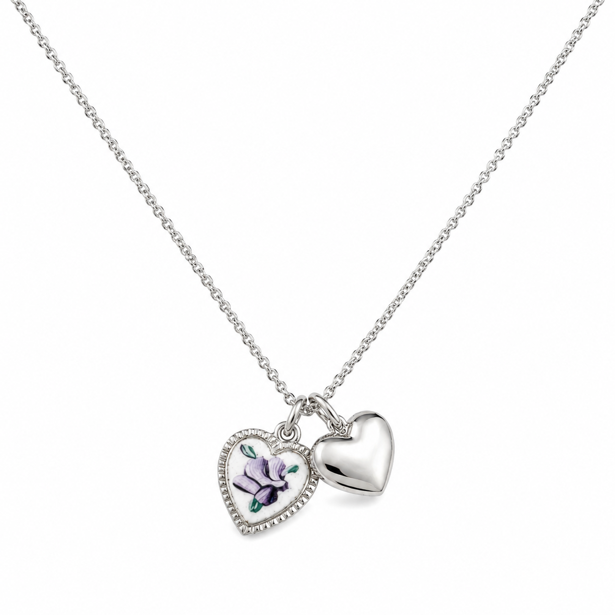 Violet Heart Necklace
