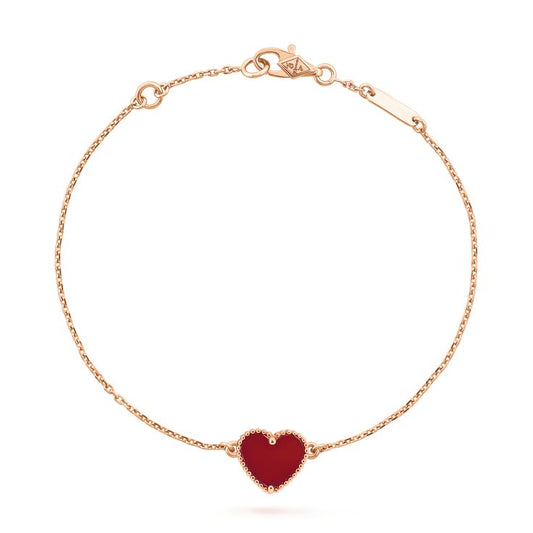 Ruby Heart Bracelet