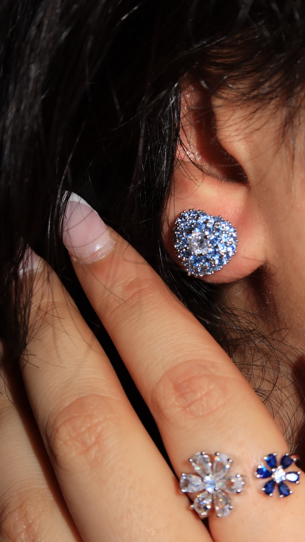 Bleu Amour Studs