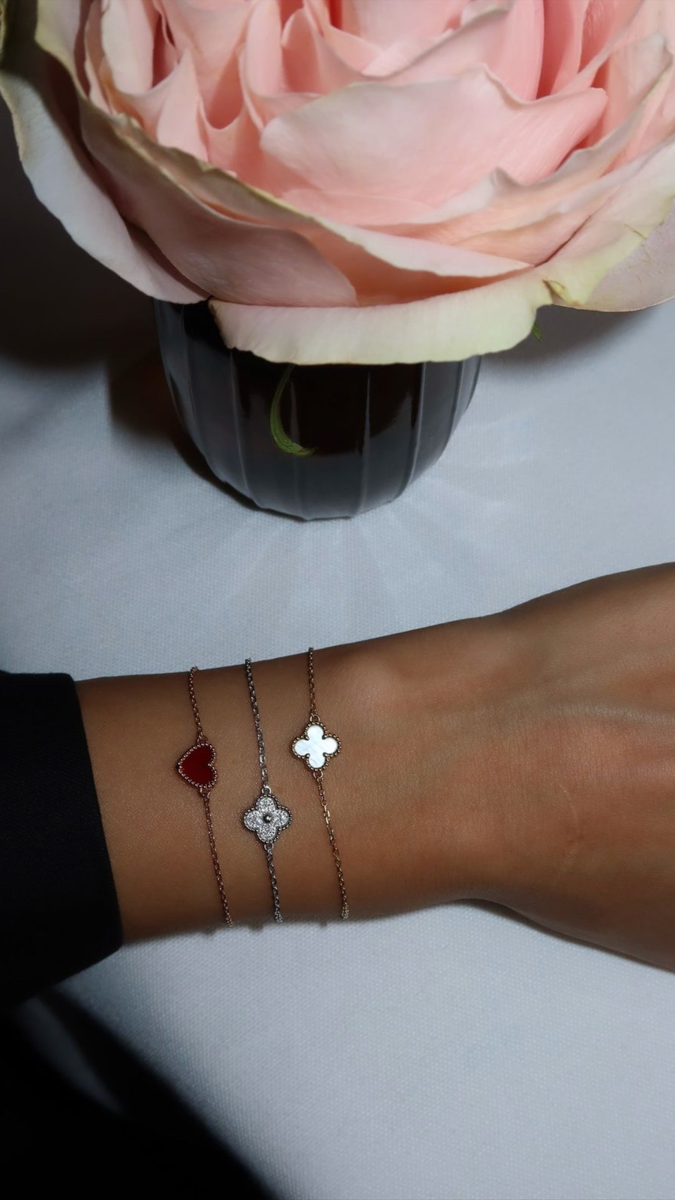 Ruby Heart Bracelet