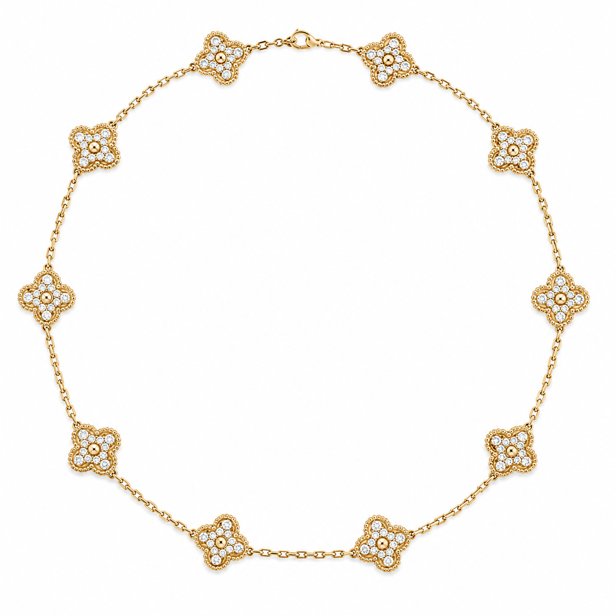 10 Clover Necklace