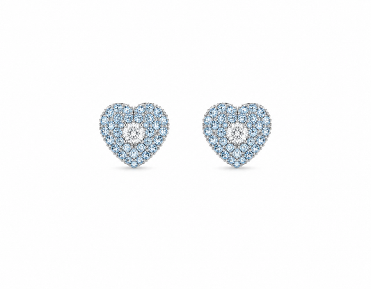Bleu Amour Studs