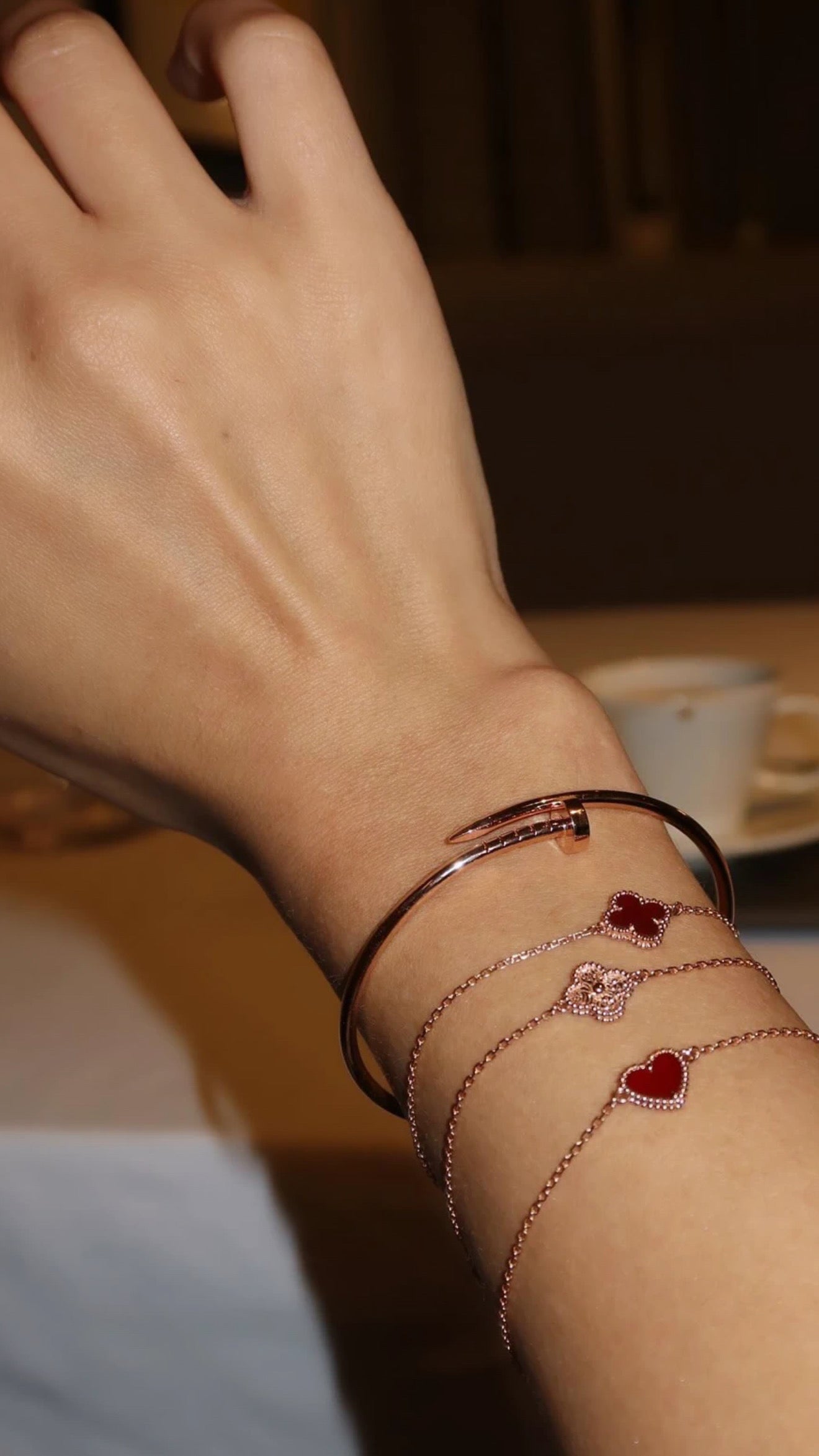 Ruby Heart Bracelet