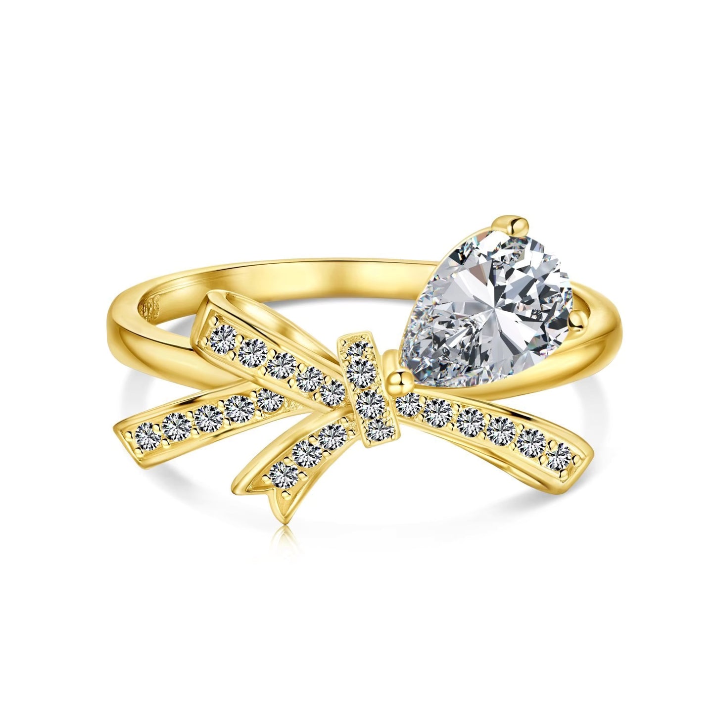 Gold Princess Bow Ring