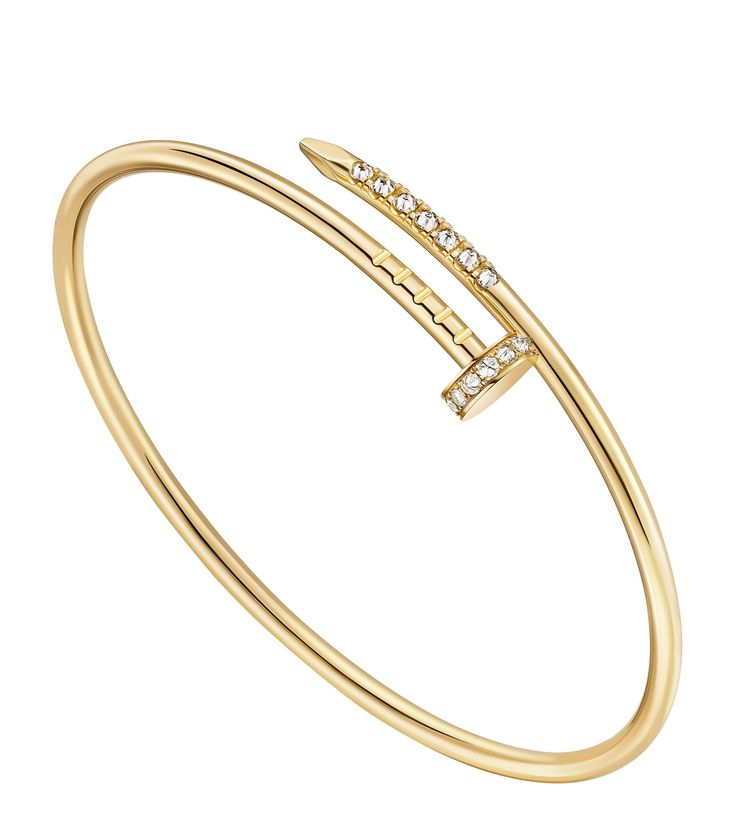 Nail Skinny Diamante Bracelet