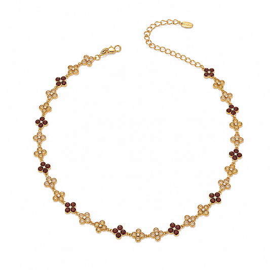 Fiore Necklace – Merlot