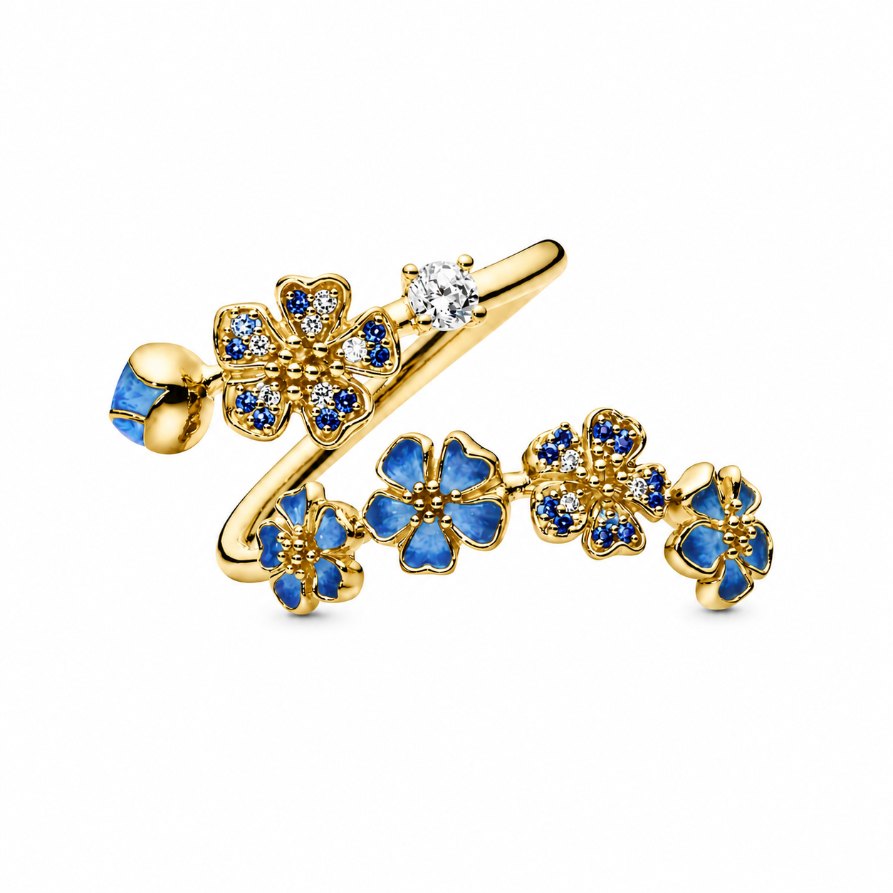Blue Gold Peach Blossom Ring (LIMITED EDITION)