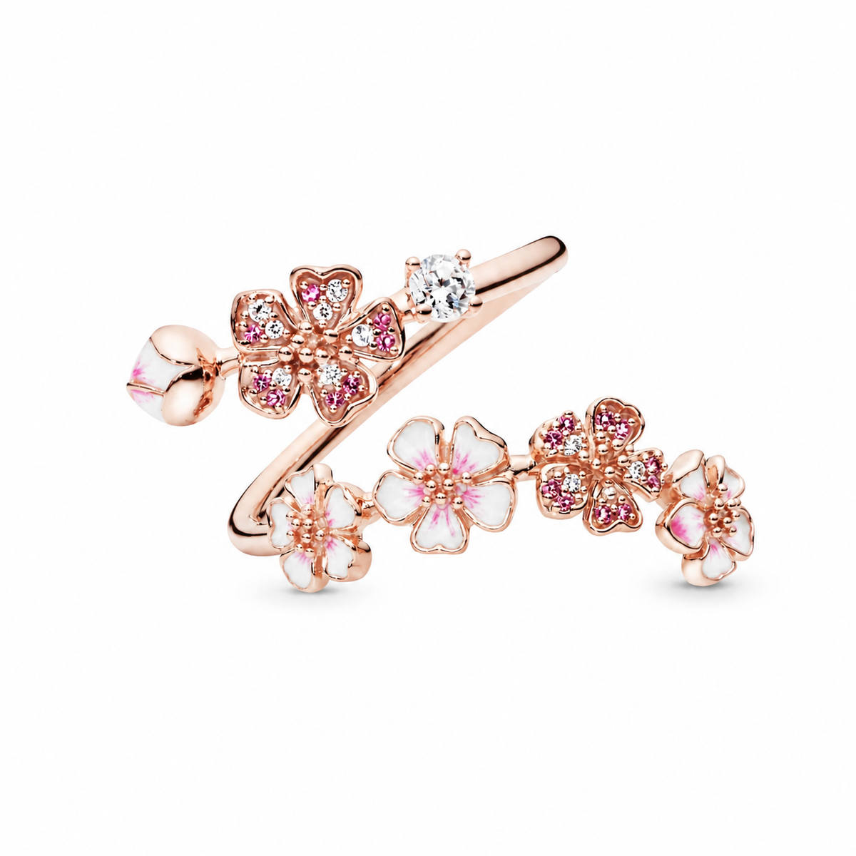 White Peach Blossom Ring