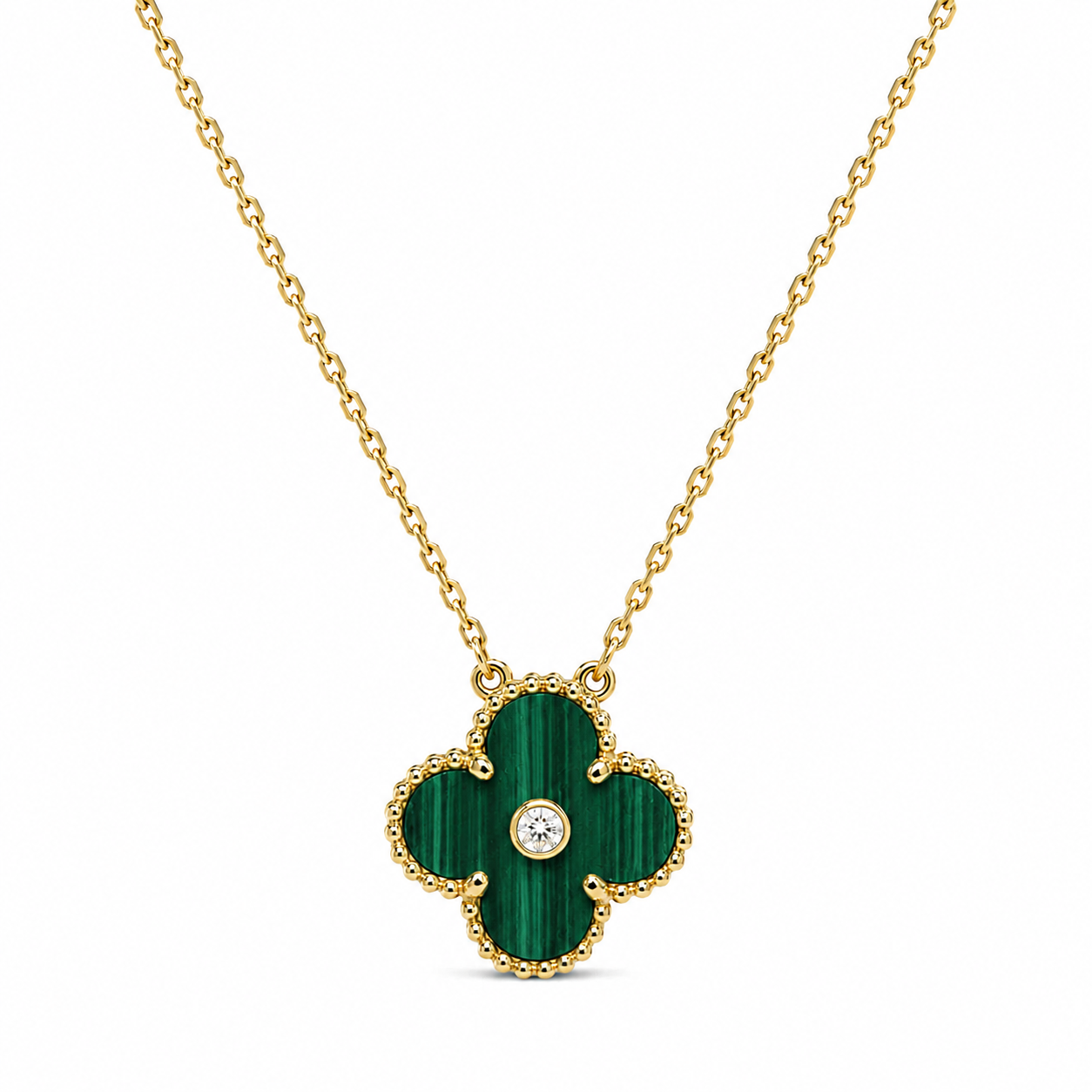 Emerald Clover Necklace