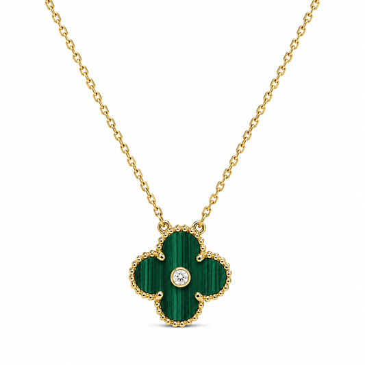 Emerald Clover Necklace