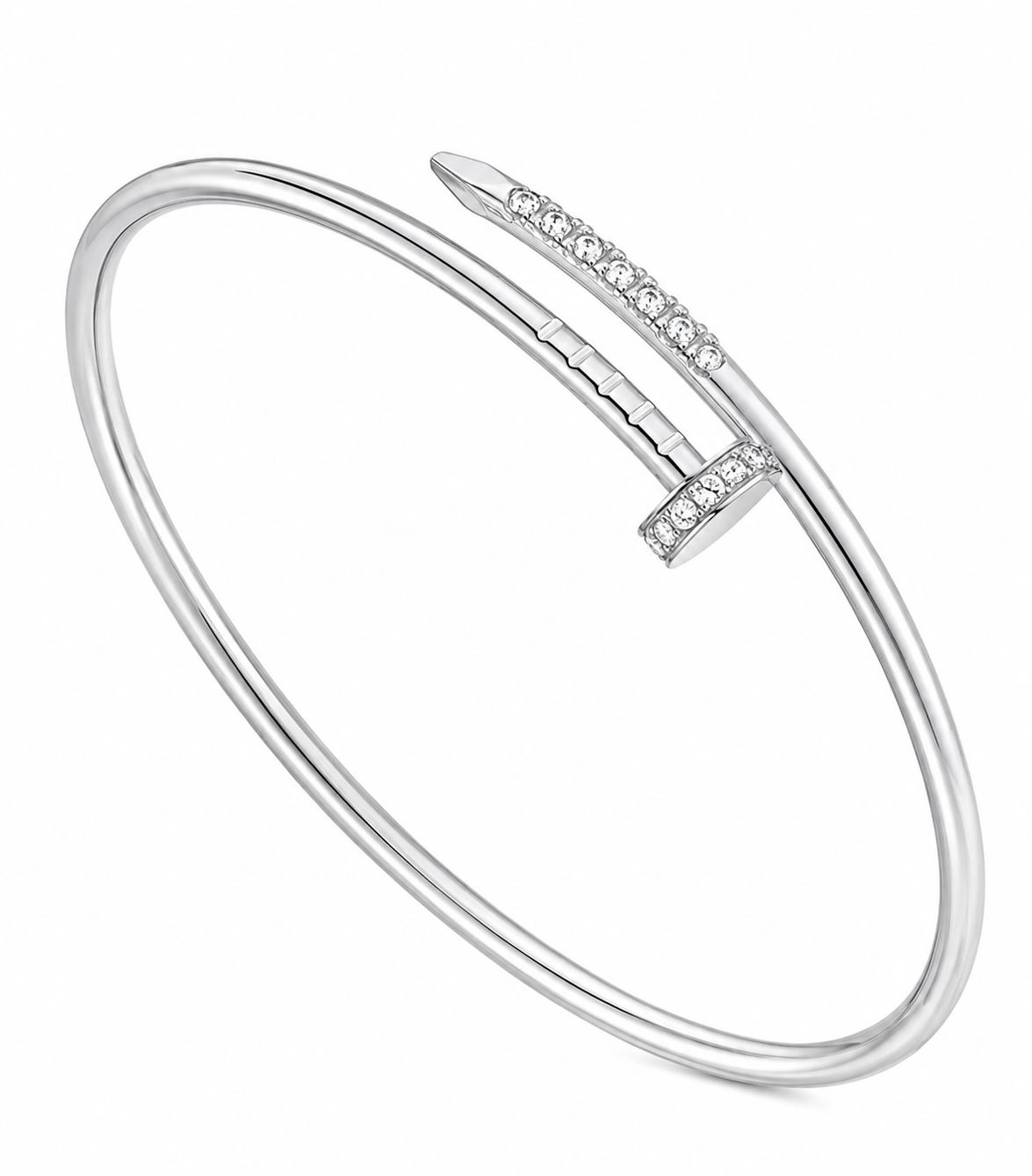 Nail Skinny Diamante Bracelet