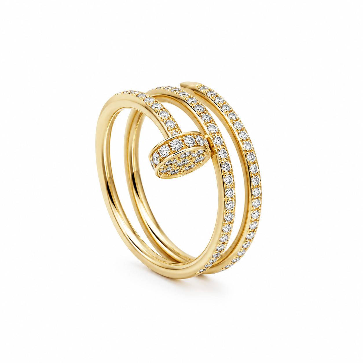 Aurora Spiral Nail Ring