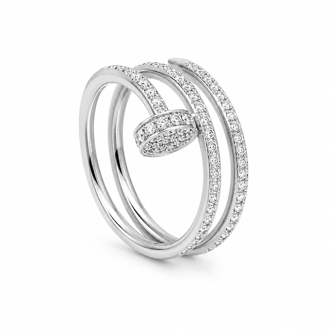 Aurora Spiral Nail Ring