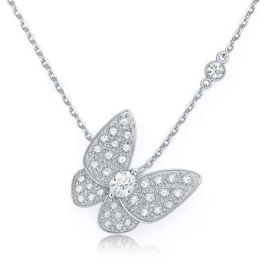 Silver Butterfly Necklace