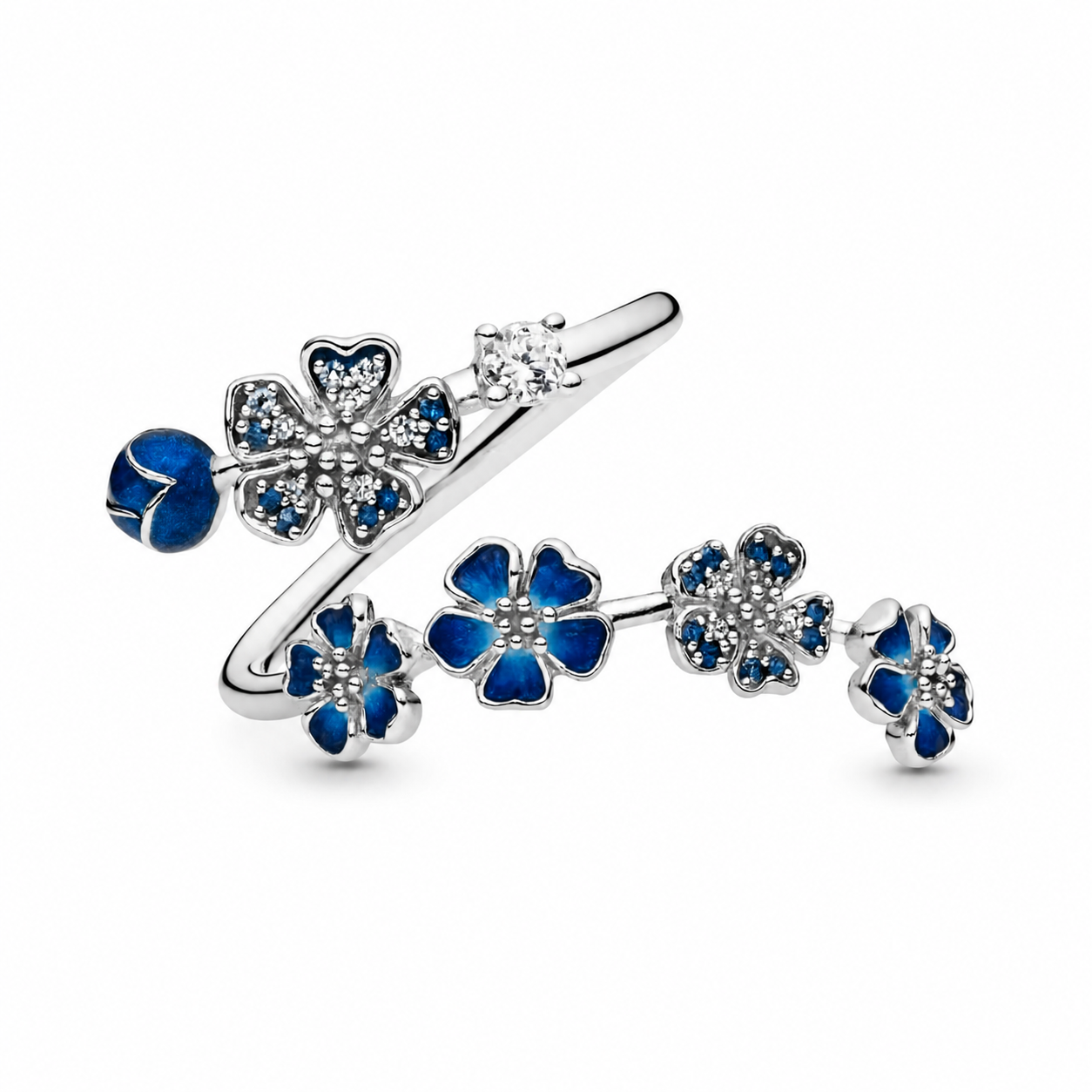 Blue Peach Blossom Ring