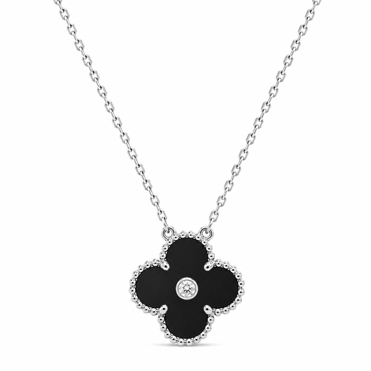 Noir Clover Necklace