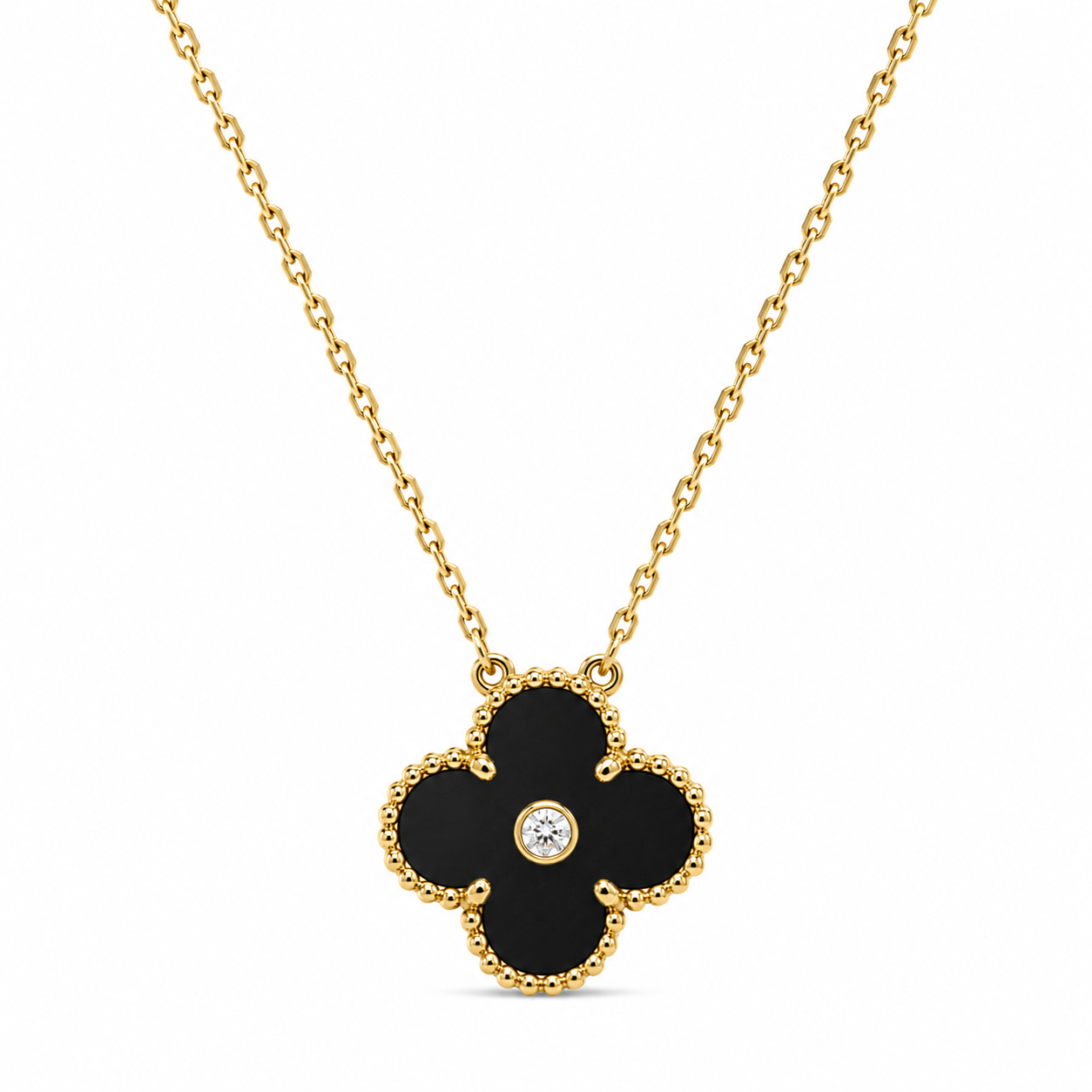 Noir Clover Necklace