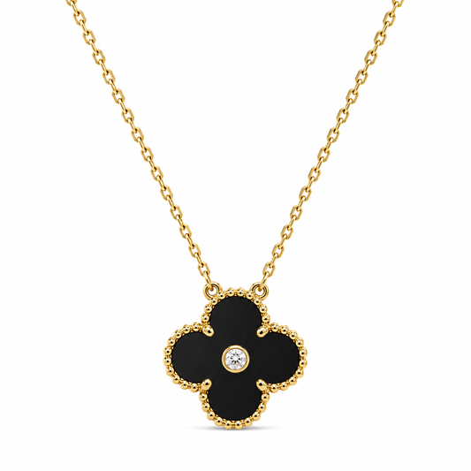 Noir Clover Necklace