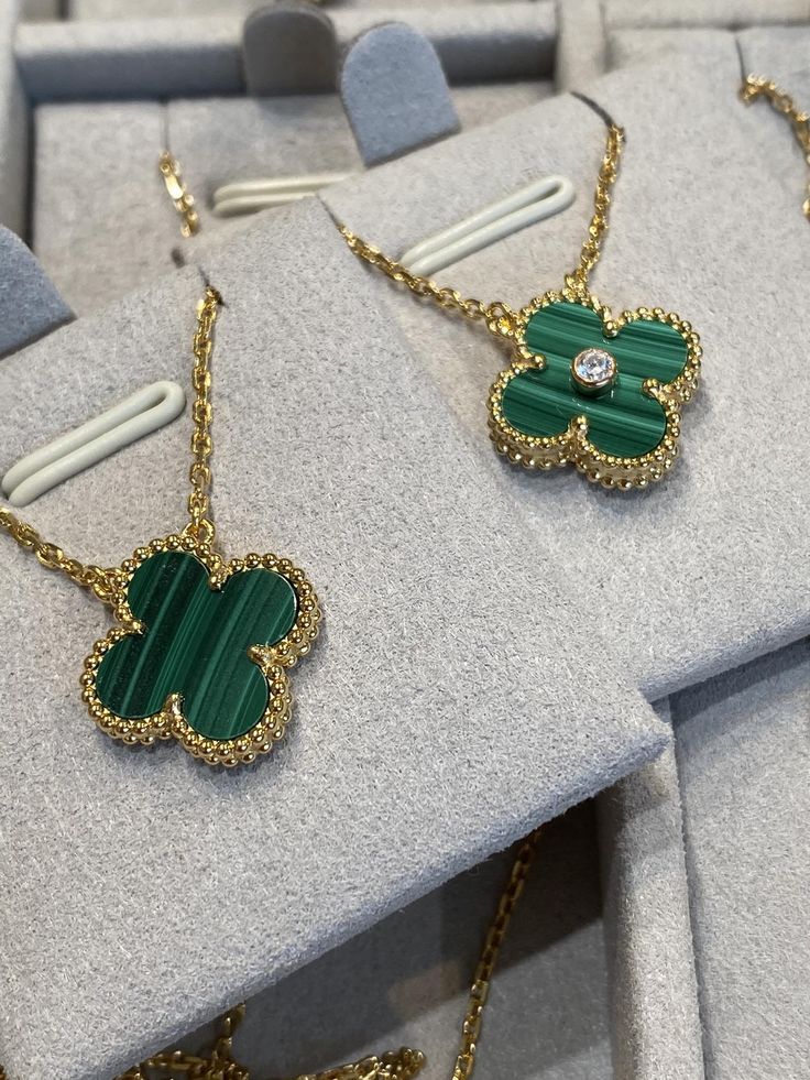 Emerald Clover Necklace