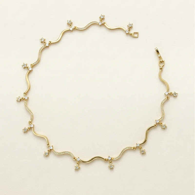 Vita Star Wave Necklace