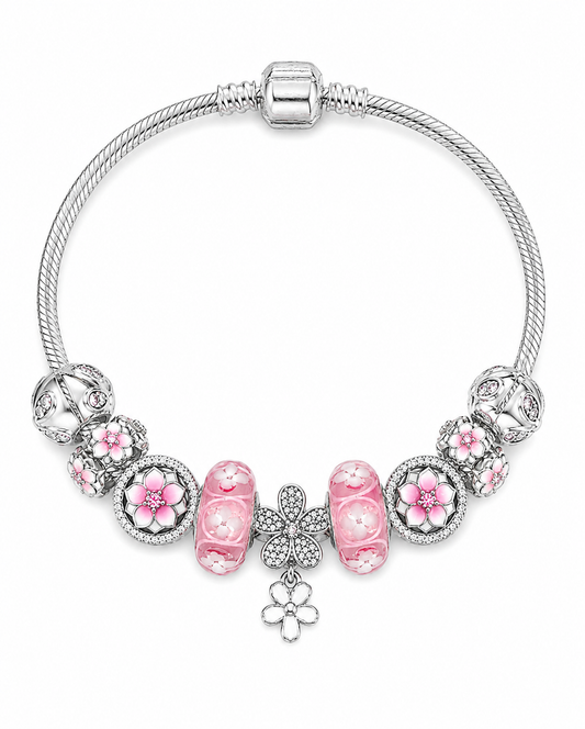 Magnolia Bloom Charm Bracelet